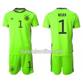 Deutschland Manuel Neuer 1 Torwart Kinder Trikotsatz II Euro 2020 Kurzarm (+ Kurze Hosen)
